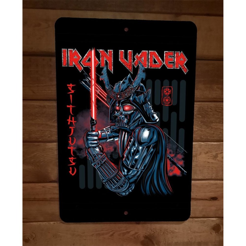 Iron Vader Sithjutsu Star Maiden Wars 8x12 Metal Wall Sign